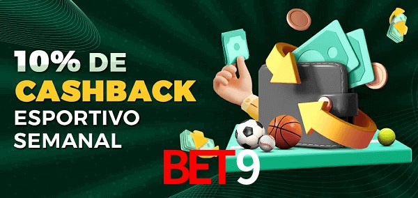 10% de bônus de cashback na Bet9